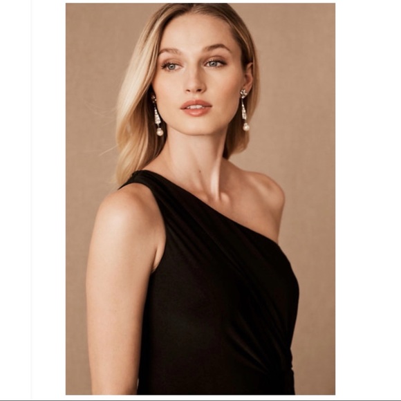 NWT Anthro BHLDN Brixen One Shoulder Maxi Dress - Picture 3 of 9